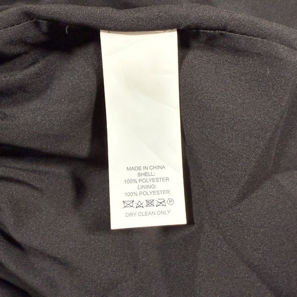 Kate Spade Blouse Womens Size Medium Black Camellia Embroidered Peplum Ruffle - Picture 11 of 13